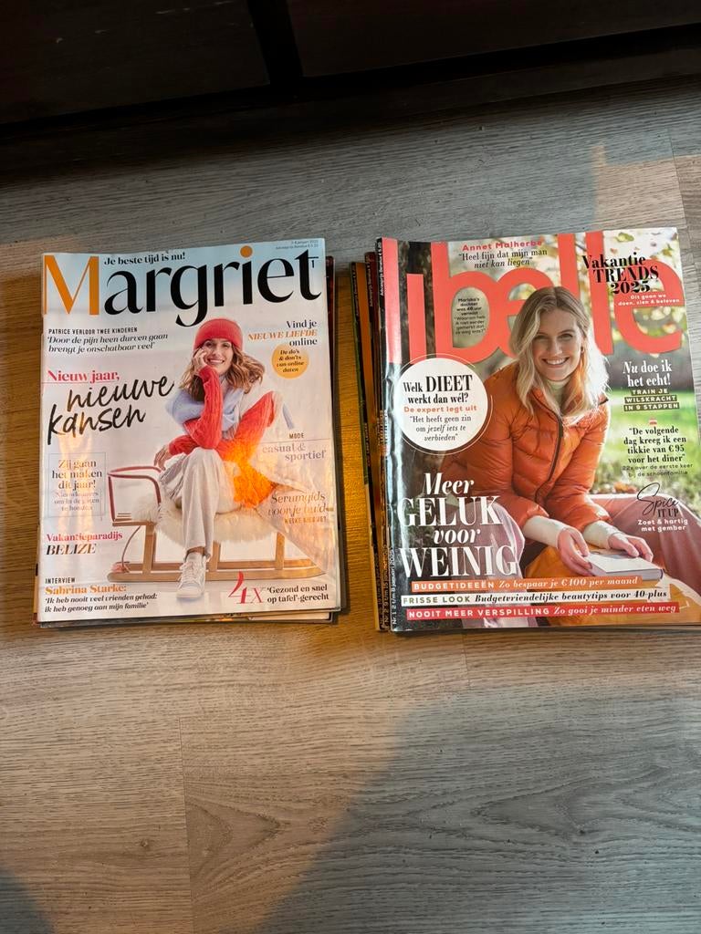 Libelle en Margriet tijdschriften uit 2025 + 3 Libelles 2026, Ophalen of Verzenden, Zo goed als nieuw, Damesbladen