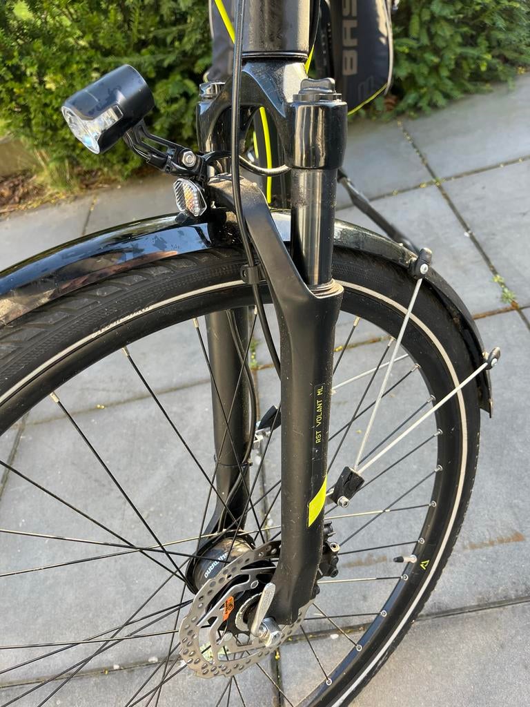 Conway Dames Fiets met voorvering en fietstassen, Versnellingen, Ophalen, Overige merken, 53 tot 56 cm