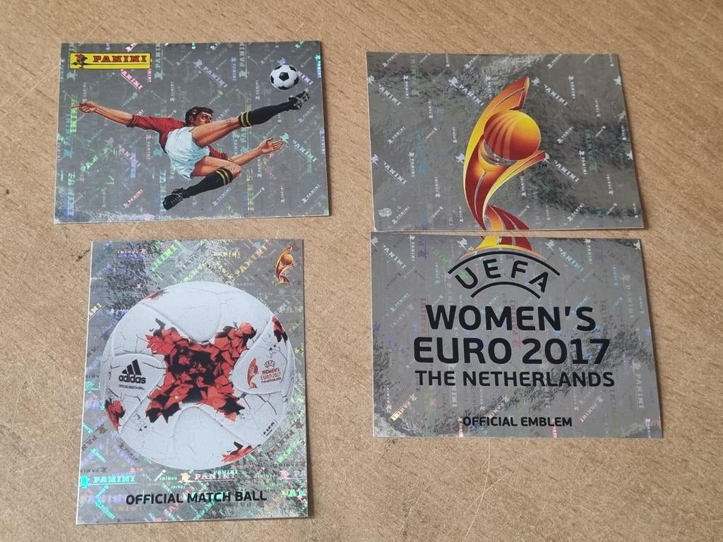 Panini EK Euro 2017 Women Foils Voetbalplaatjes, Hobby en Vrije tijd, Stickers en Plaatjes, Ophalen of Verzenden, Zo goed als nieuw