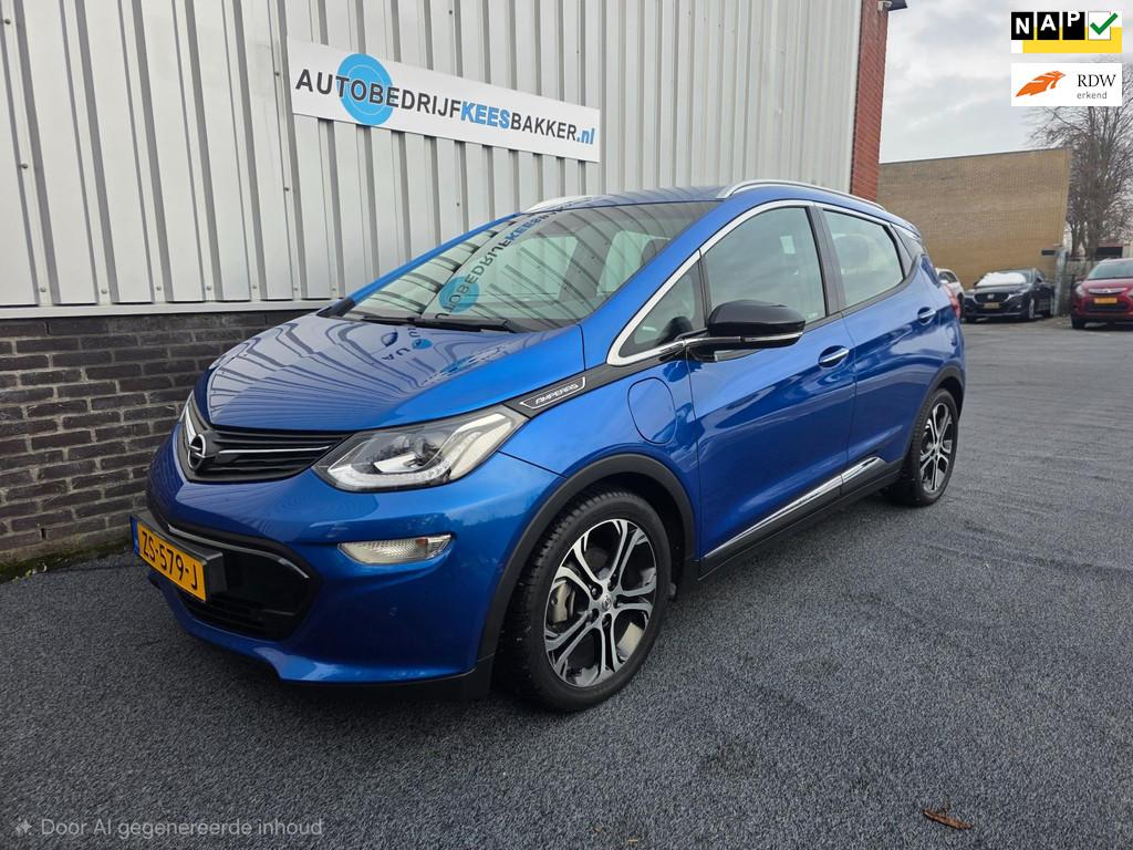 Opel Ampera-e Business executive 60 kWh | Leer | Stoel en St, Auto's, Opel, 163 min, Gebruikt, LED verlichting, Blauw