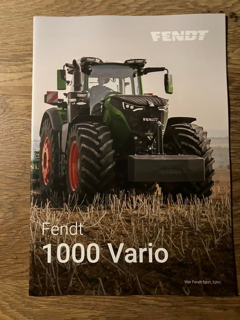 Fendt 1000 vario folder duitstalig, Boeken, Verzenden, Nieuw, Overige onderwerpen