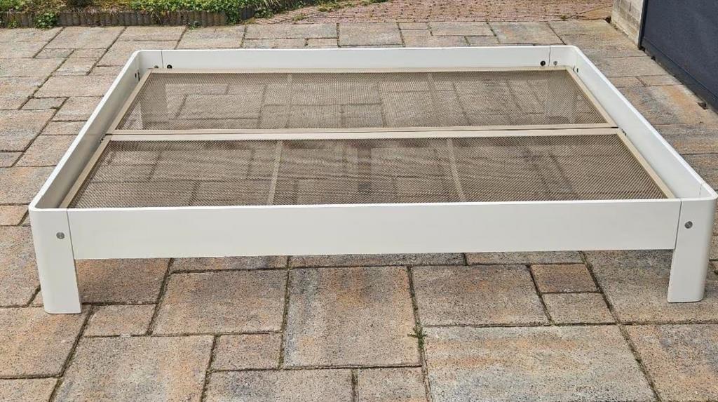 ✅AUPING AURONDE BEDOMBOUW, WIT, 180 X 200 X 35, NETJES👌, Huis en Inrichting, Slaapkamer | Bedden, Ophalen, Gebruikt, Wit, Tweepersoons