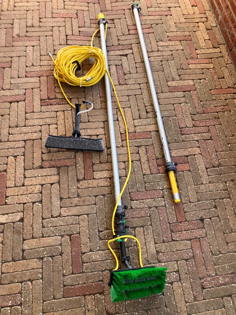 Unger Nlite 6m + 3m verlenging steel met borstel en pad, Ophalen, Overige typen