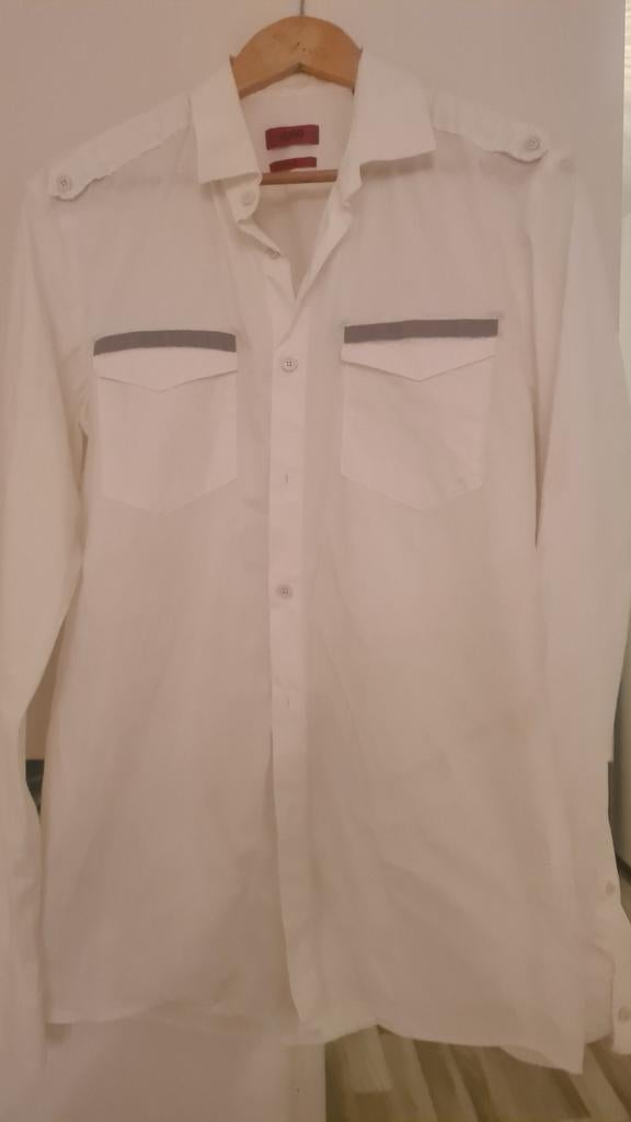 Hugo boss, Wit, Nieuw, Ophalen of Verzenden, Halswijdte 41/42 (L)