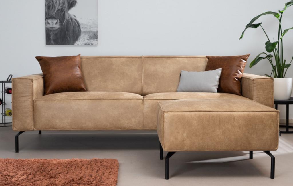 Nieuwe luxe banken / zetel leder of stof - sofa’s bij TEAK2, Ophalen of Verzenden, Nieuw, 75 tot 100 cm, Metaal