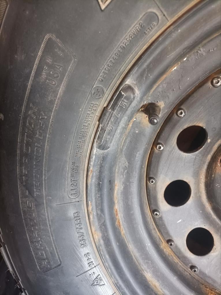 winterbanden,  4x4 offroad, 265-75R25, 5 x 139.7, Gebruikt, 15 inch, 265 mm, Band(en)