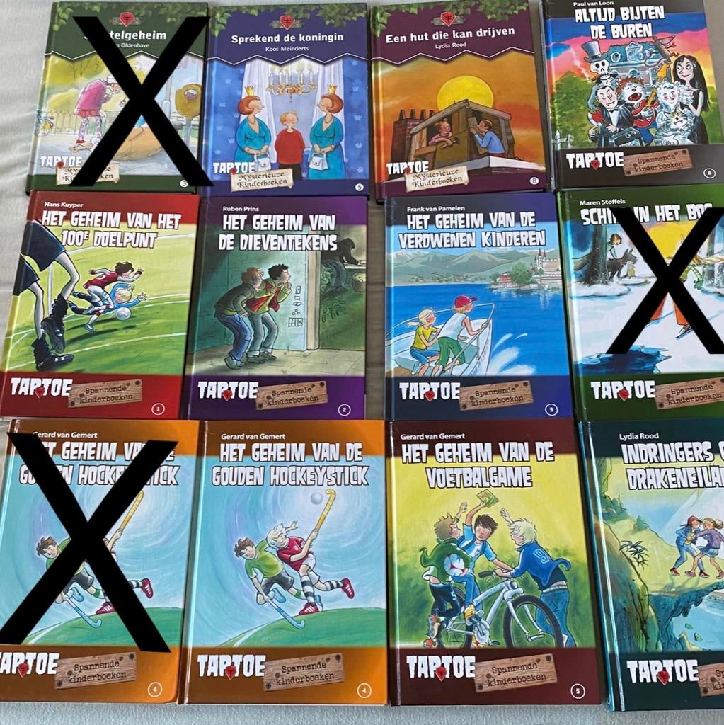 Verschillende taptoe boeken, Ophalen of Verzenden, Zo goed als nieuw, Fictie algemeen