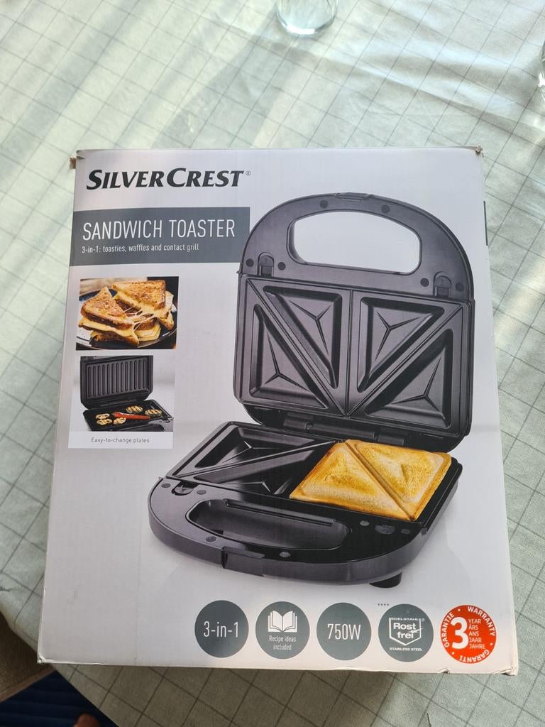 Silvercrest Wafelijzer 3-in-1, Ophalen of Verzenden, Nieuw