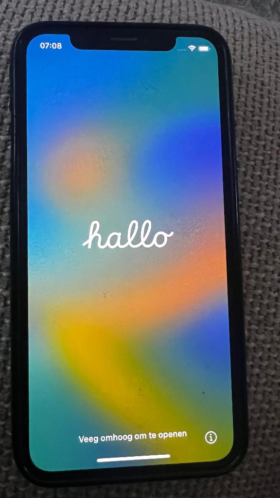 iPhone X 64GB Space Gray – Werkt goed - gebarsten achterkant, Ophalen, Gebruikt, Zwart, IPhone X