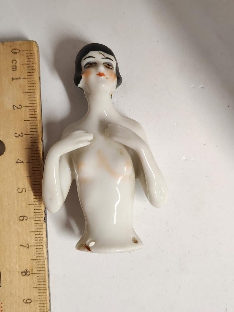 Art Deco Halfdoll - Uniek Vintage Exemplaar, Antiek en Kunst, Ophalen of Verzenden