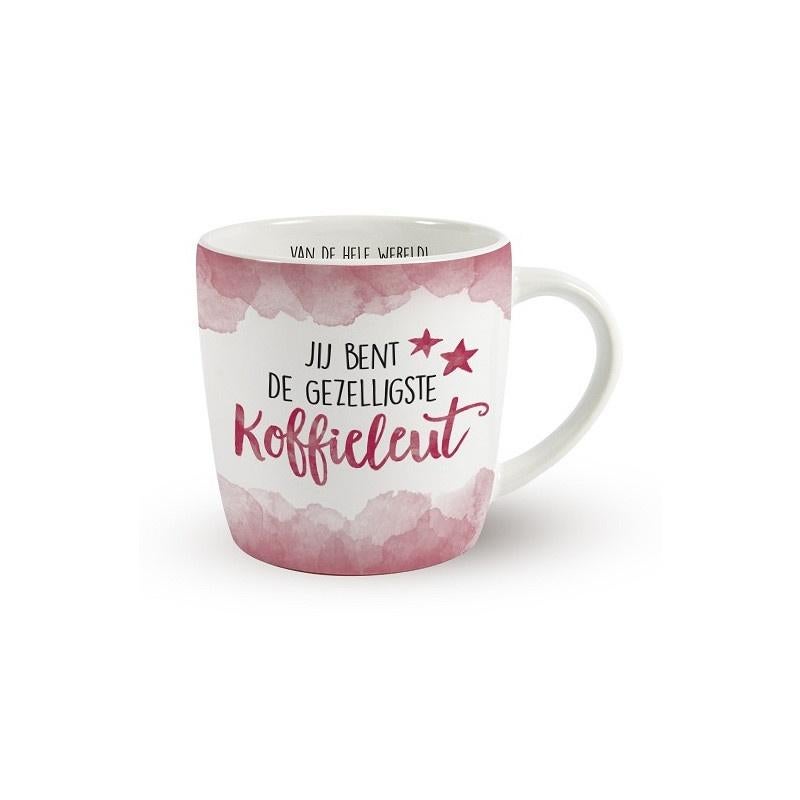 Enjoy Mok Koffieleut, Huis en Inrichting, Keuken | Servies, Nieuw, Kop(pen) en/of Schotel(s), Overige stijlen, Aardewerk, Ophalen of Verzenden