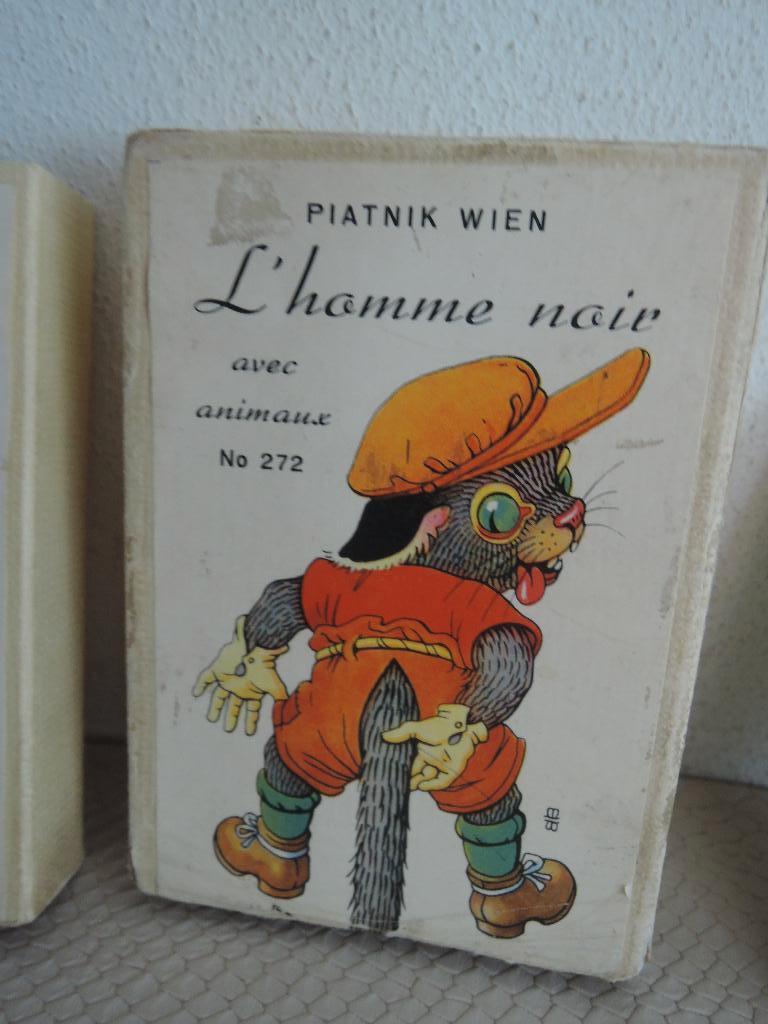 Vintage Zwarte Piet spel (1950) L'Homme Noir met Animaux, Verzamelen, Speelkaarten, Jokers en Kwartetten, Ophalen of Verzenden