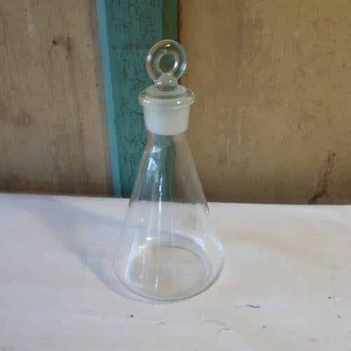 Apothekersfles blank glas origineel apotheek fles stop, Antiek en Kunst, Antiek | Glas en Kristal, Ophalen of Verzenden