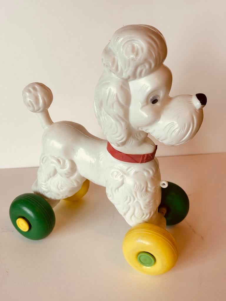 Retro Poedel Speelgoed op Wielen, Ophalen of Verzenden, Gebruikt, Jongen of Meisje
