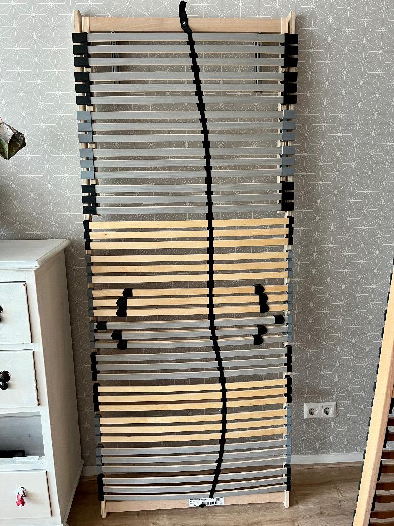 2 eenpersoons bedbodems lattenbodems Lidl en Rowa, Ophalen, 90 cm, Eenpersoons, Zo goed als nieuw