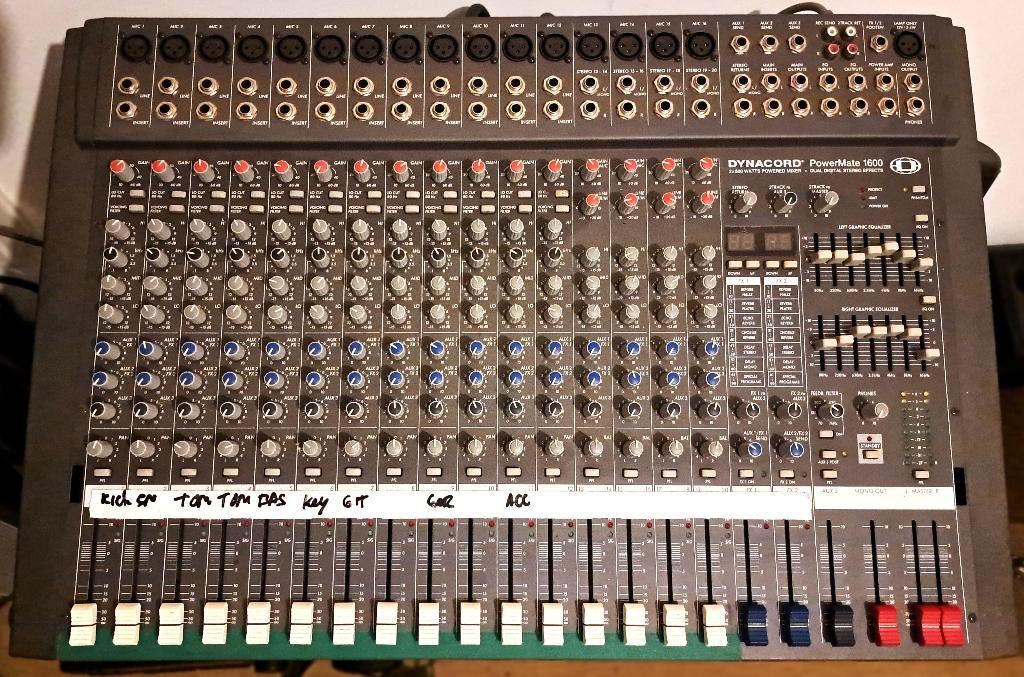 muziekanten, Muziek en Instrumenten, Ophalen, Gebruikt, 10 tot 20 kanalen, Microfooningang