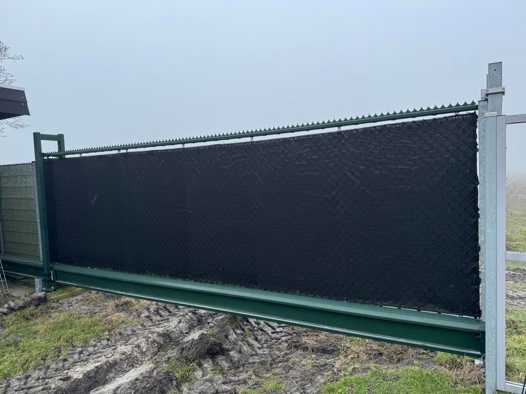 Heras schuifpoort, Tuin en Terras, Ophalen, Met poort, Spijlenhekwerk, Zo goed als nieuw