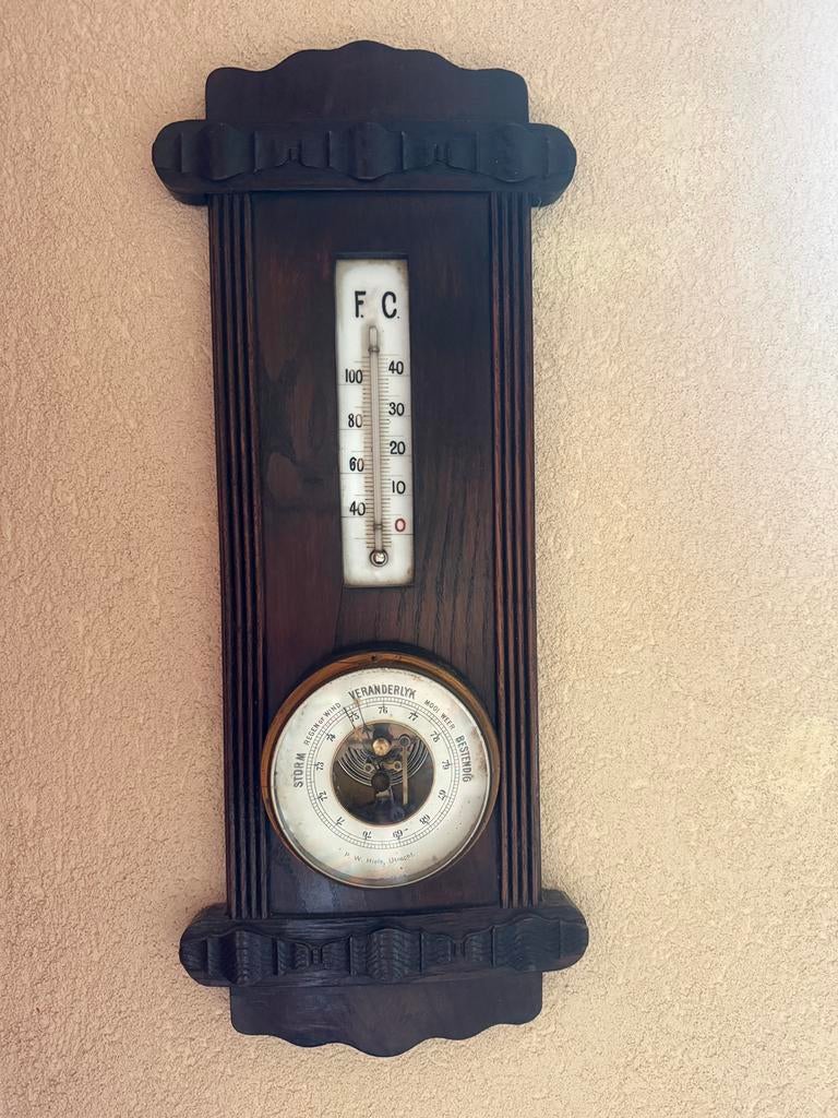 Antieke barometer., Ophalen, Zo goed als nieuw, Barometer