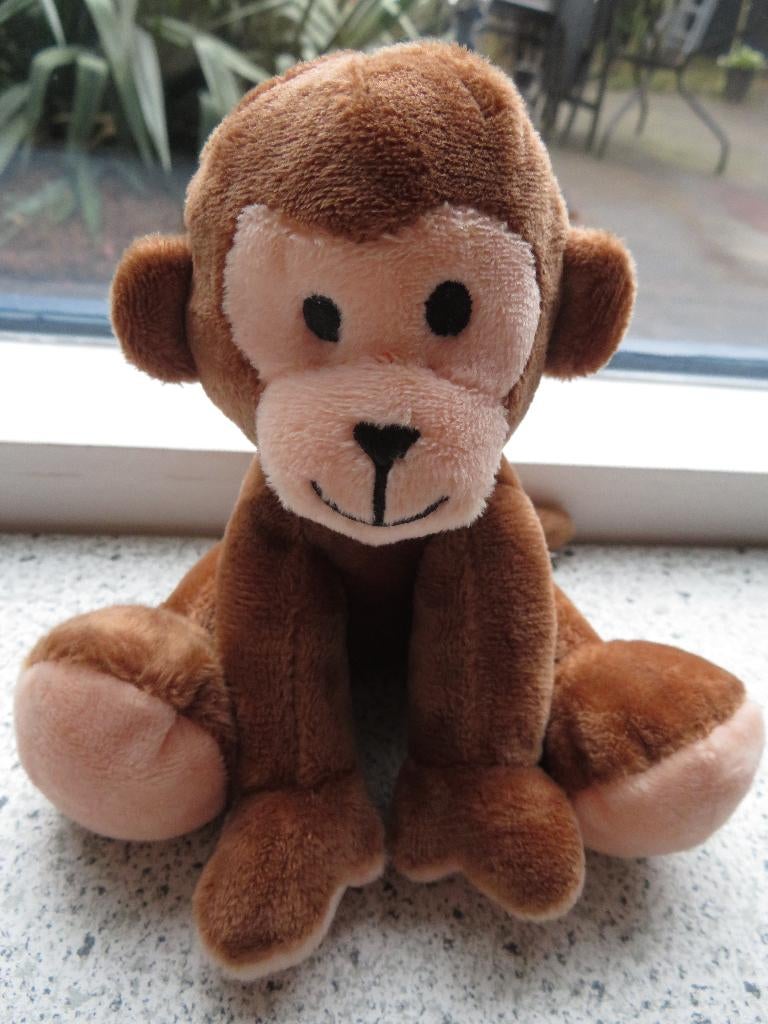 Aap of aapje van Hema kleine maat bruin velours, Ophalen of Verzenden, Zo goed als nieuw, Overige typen