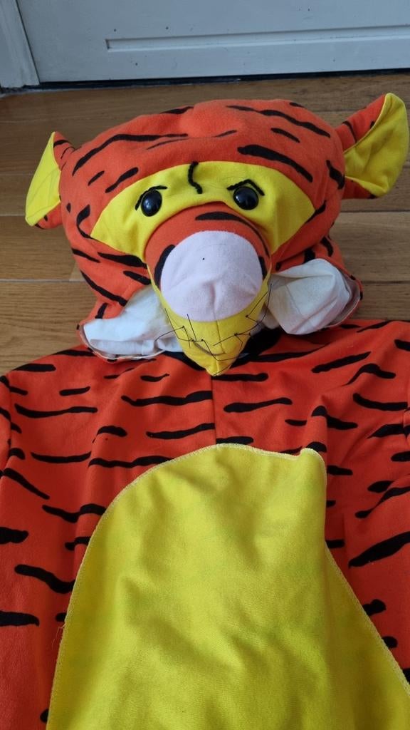 Tijgertje verkleedpak onesie met muts maat 36 Carnaval, Carnaval, Ophalen of Verzenden, Zo goed als nieuw, Kleding