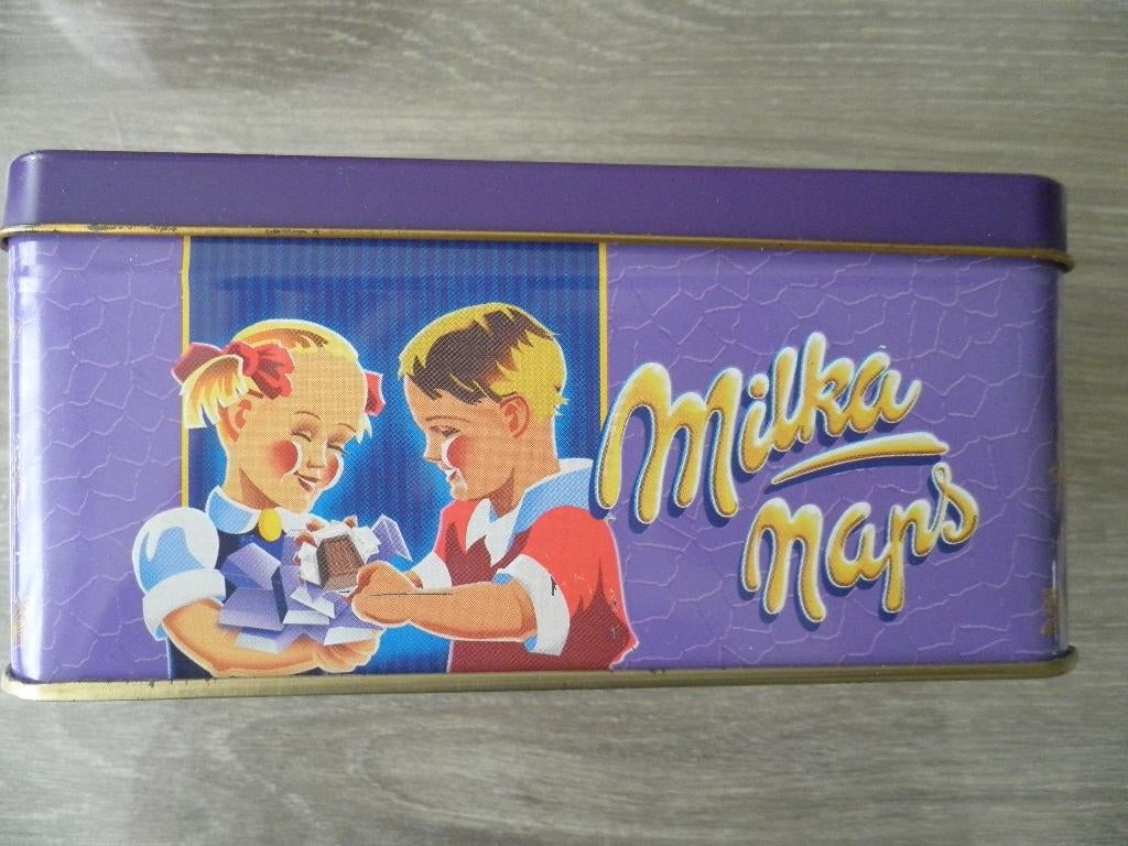 Milka Naps blikje, Ophalen of Verzenden, Gebruikt, Overige