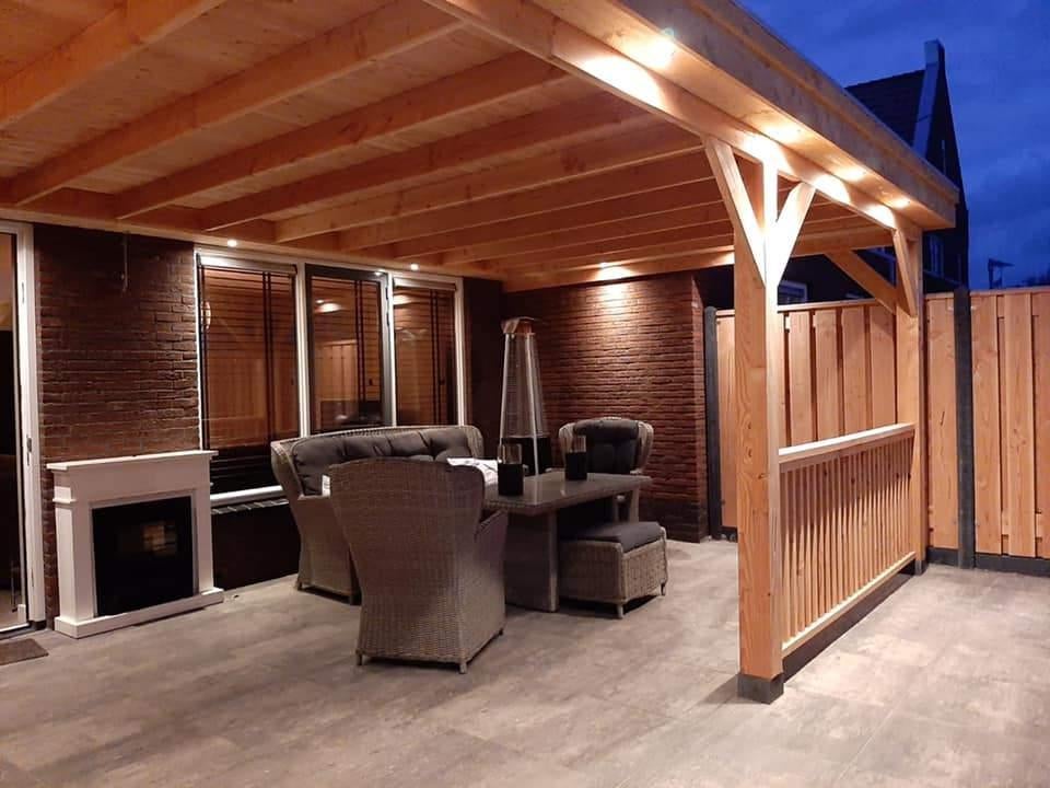 Douglas, overkapping, tuinhuis, Ophalen, Nieuw, 250 cm of meer, Balken