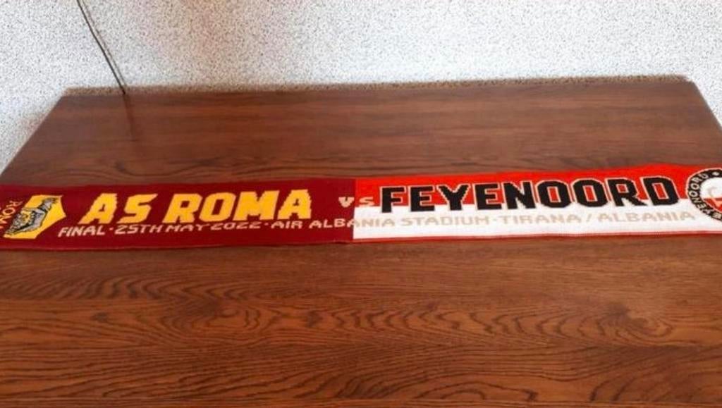 Feyenoord- Roma finale sjaal, CL 2022, Verzenden, Nieuw, Feyenoord, Vaantje of Sjaal