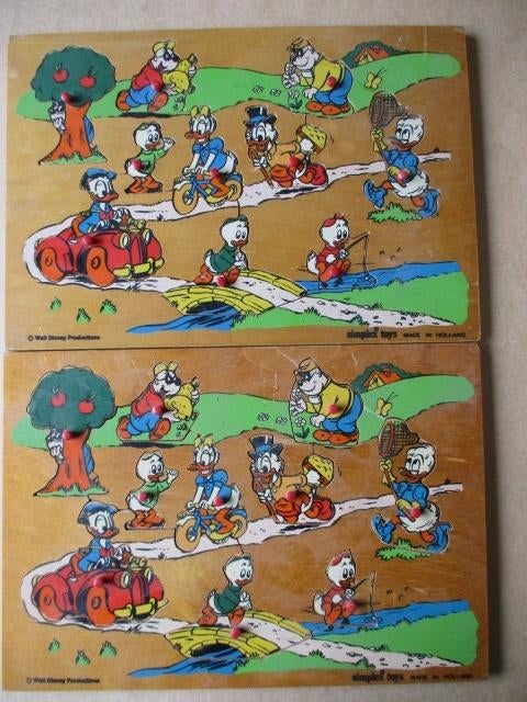 adv10232 disney houten puzzle, Ophalen, Overige figuren, Gebruikt, Overige typen
