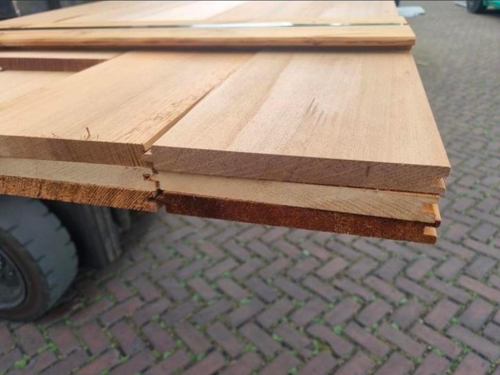 7.37 Red Cedar planken - veer en groef - nr: HP252, Ophalen, Nieuw, 250 cm of meer, Planken