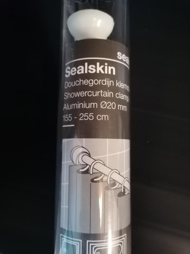 Douchegordijn klemstang 155-255cm, Ophalen, Nieuw
