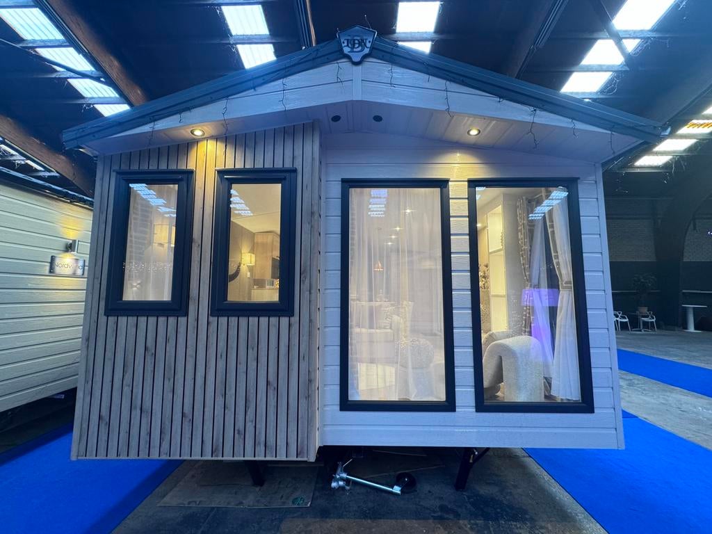 Nieuw Chalet Boston 9.80m-4m 2 slpk met Cv! nu bij WC&C!, Tot en met 4