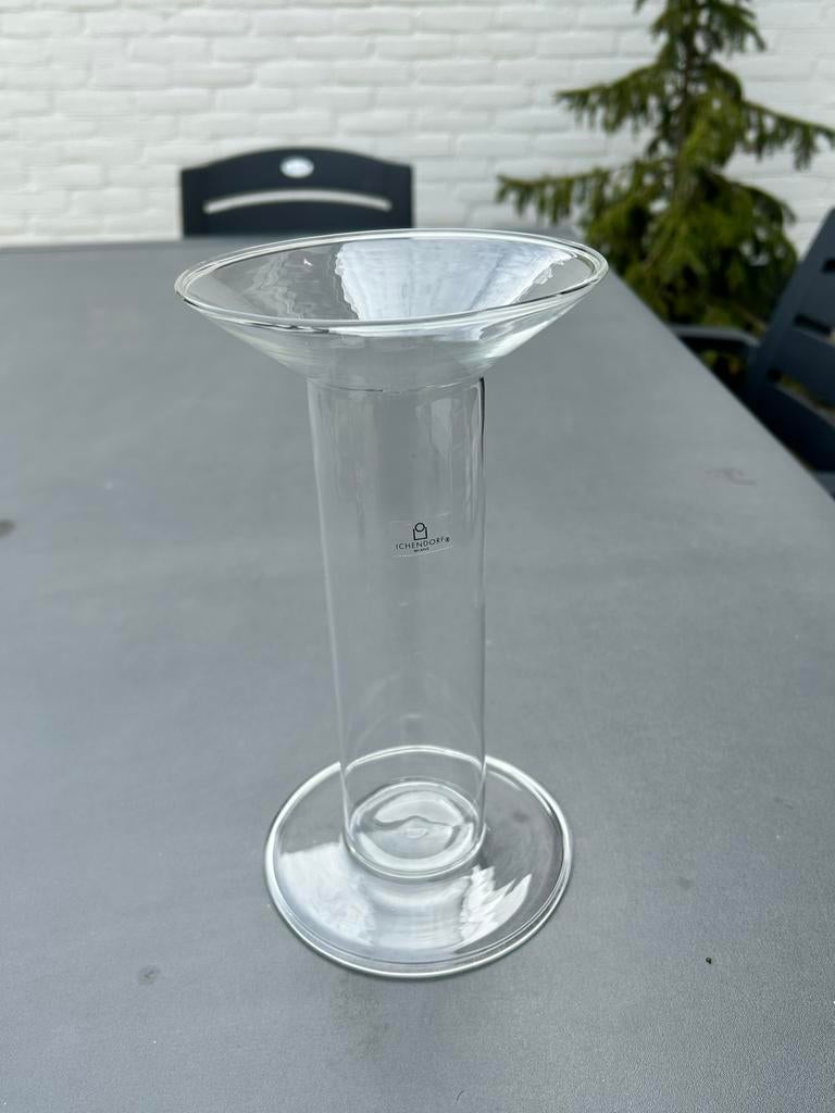 Ichendorf Milano Glazen Vaas - Zo Goed Als Nieuw, Overige kleuren, Ophalen of Verzenden, Minder dan 50 cm, Glas