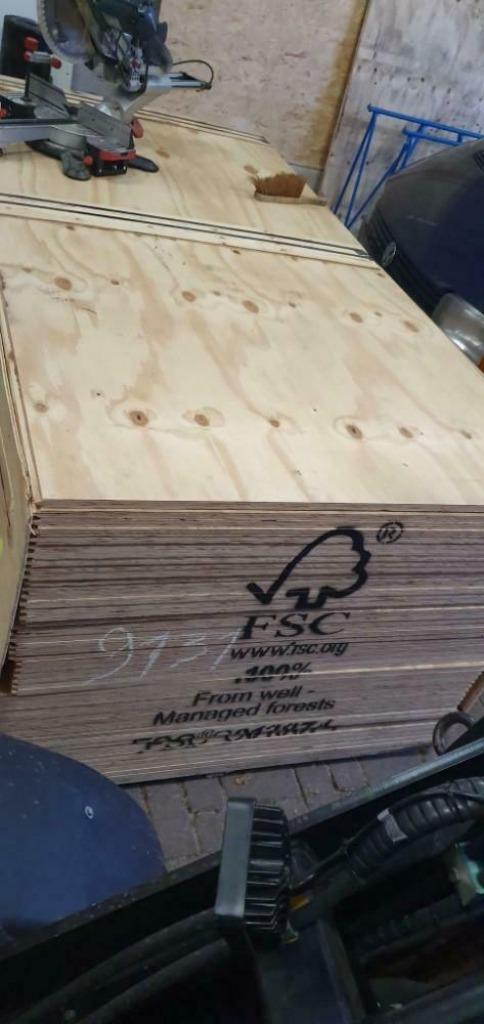 nieuwe underlayment platen 18mm met v/g Akwaliteit, Ophalen, Nieuw, Hout, Minder dan 20 mm