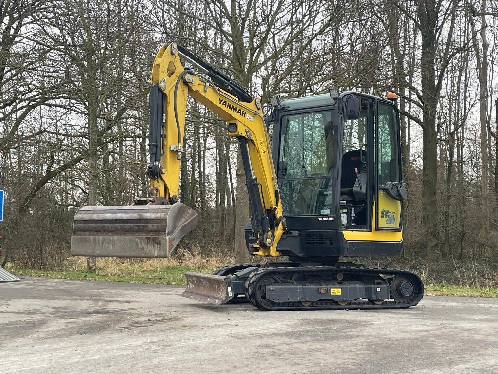 Yanmar SV26 minigraver, Ophalen, Graafmachine