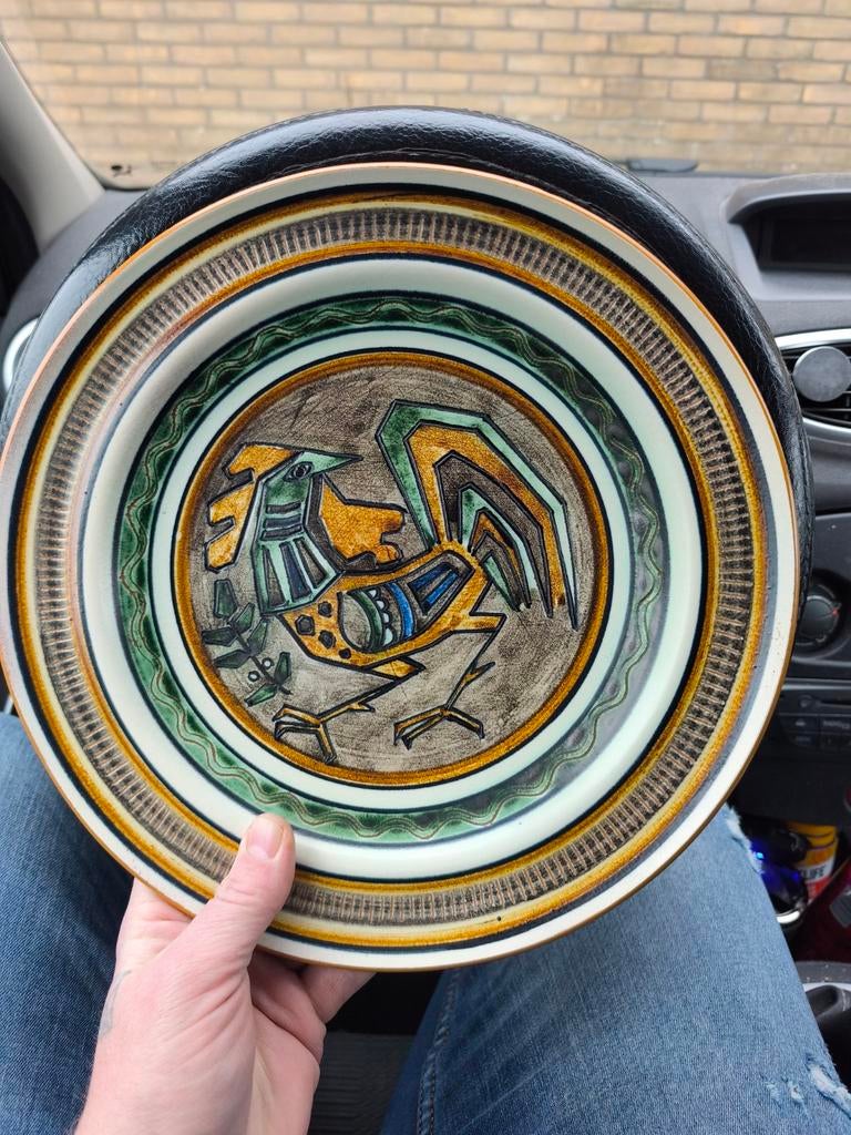 Vintage Russel Tiglia Tegelen Wandbord keramiek, Ophalen of Verzenden