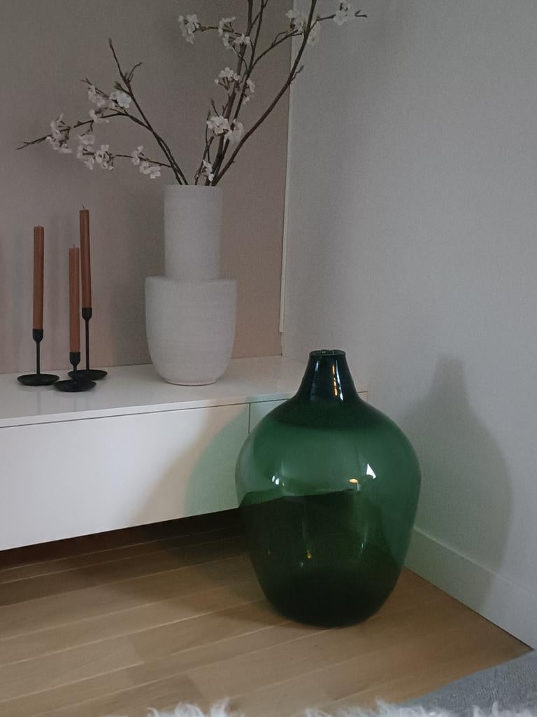 Orginele palenka fles, Huis en Inrichting, Woonaccessoires | Vazen, Gebruikt, 50 tot 75 cm, Ophalen of Verzenden, Glas