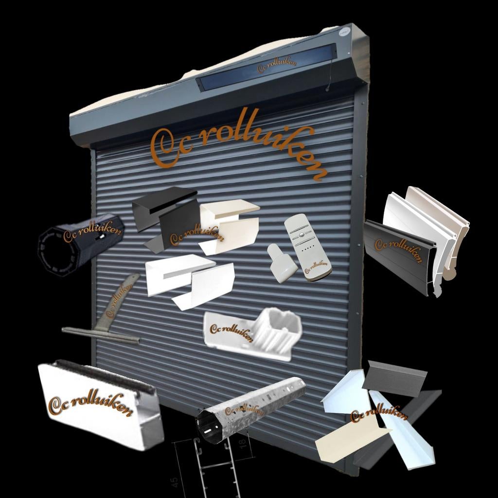 *Rolluiken/roldeuren & onderdelen nieuw en gereviseerd, Doe-het-zelf en Verbouw, Rolluiken, Ophalen, Nieuw, Wit, Minder dan 100 cm