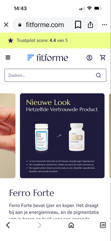 IJzer Tabletten - Voedingssupplement voor Energie, Ophalen of Verzenden, Nieuw, Overige typen