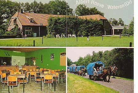 Promotiekaart	Wateren	Albert Hoeve	4-luik, Verzenden, 1960 tot 1980, Drenthe