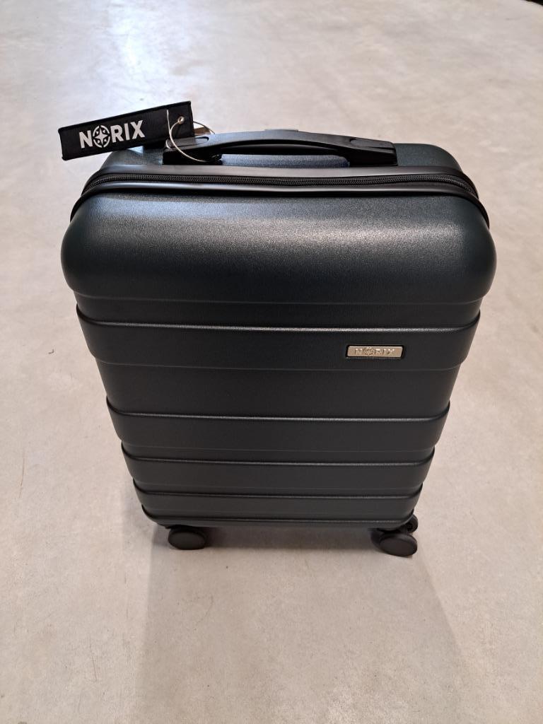 Reiskoffer groot 76x49x27 - 100L - Norix - Forest Green, Wieltjes, Hard kunststof, 45 tot 55 cm, Ophalen of Verzenden