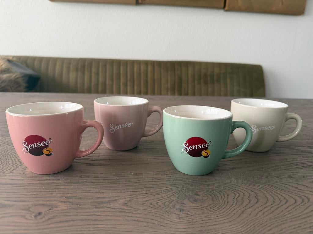 Senseo Koffie kopjes, Ophalen of Verzenden, Zo goed als nieuw, Overige stijlen, Kop(pen) en/of Schotel(s)