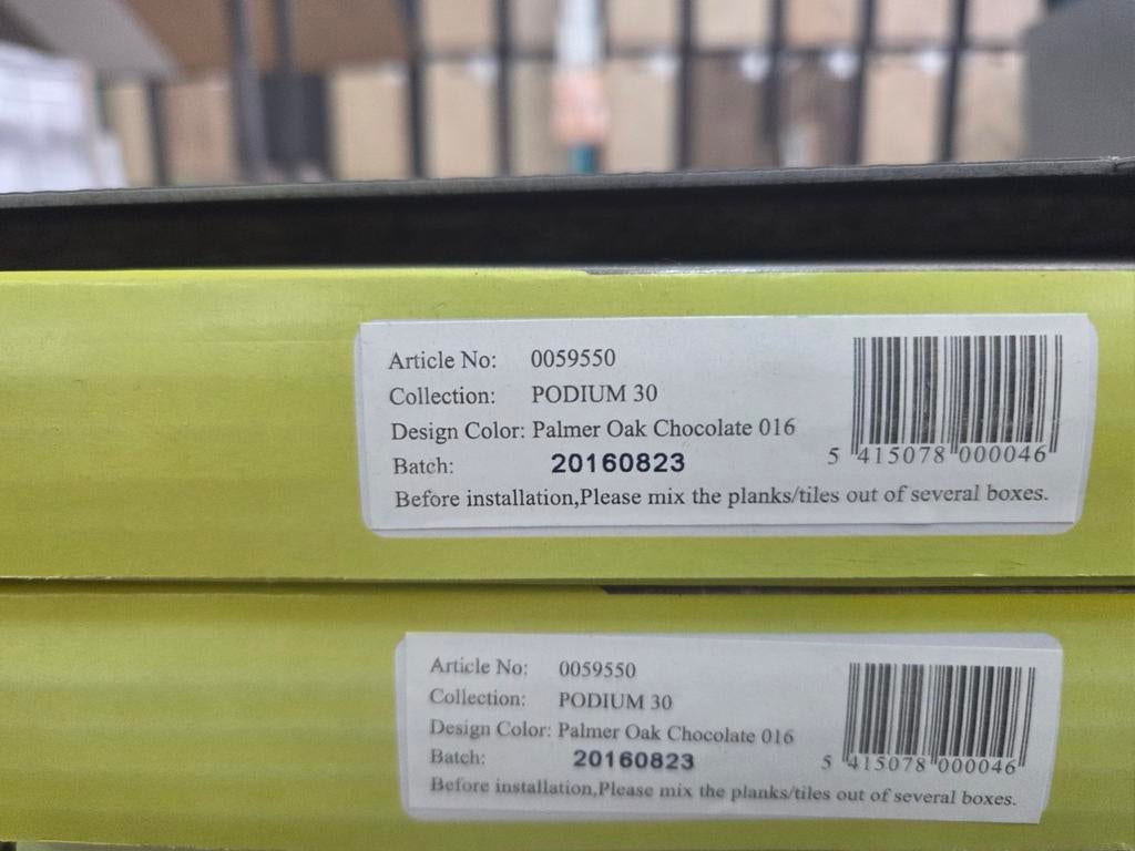 lijm pvc chocolate palmer oak 0059550, Ophalen, Nieuw, 75 m² of meer, Laminaat