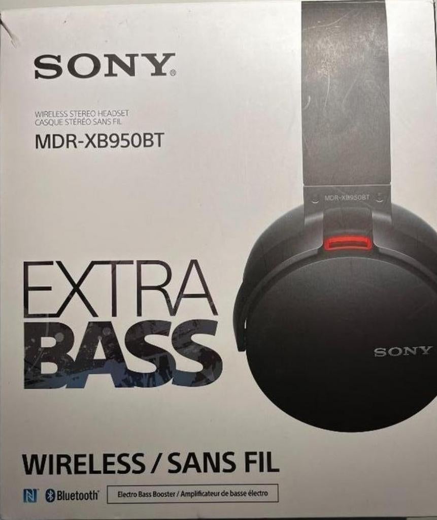 Sony mdr-xb950bt nieuw in doos, Gebruikt, Ophalen of Verzenden, Over oor (circumaural), Draadloos