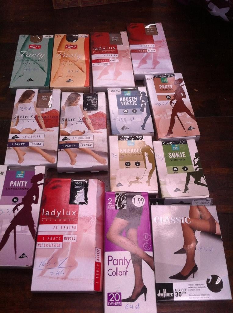 Partij Panty's nieuw 5000 stuks, Ophalen, Nieuw, Zwart, Panty