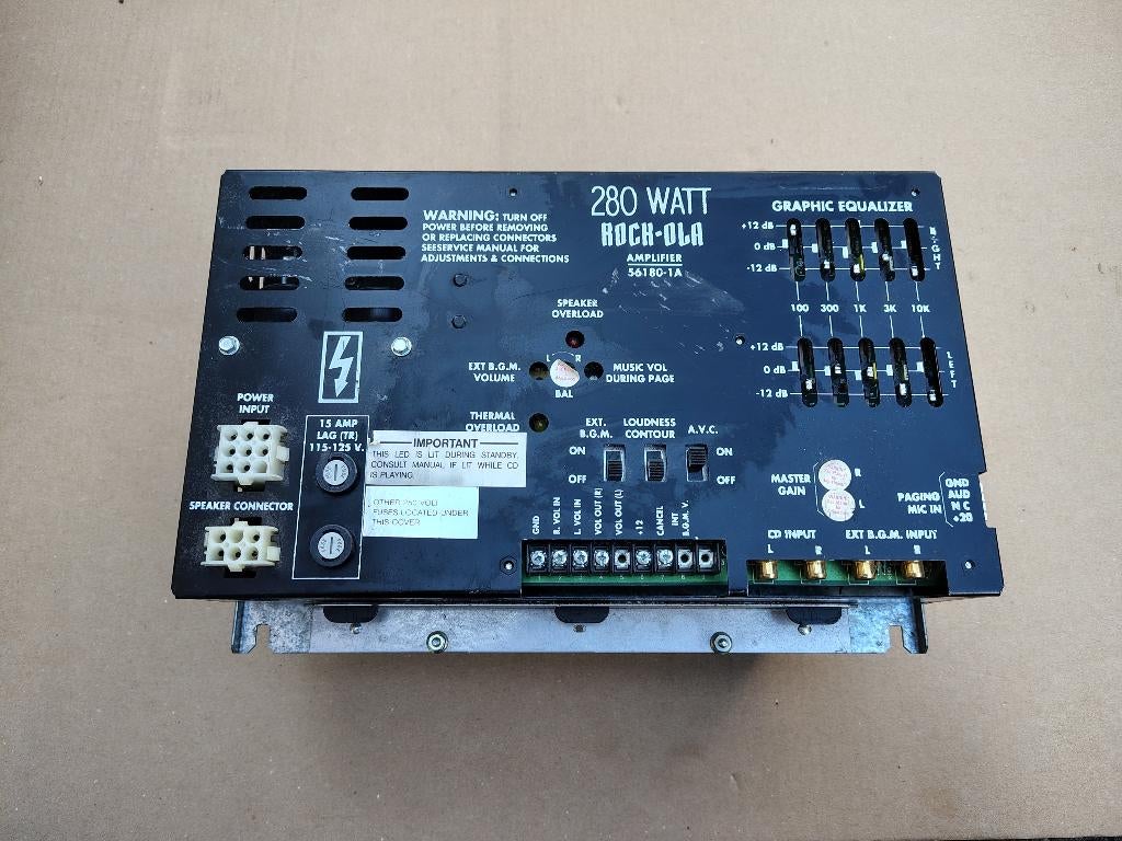 Versterker / 56180-1A Rock- Ola (Div) jukebox, Ophalen, Gebruikt, 1950 tot 1960, Seeburg