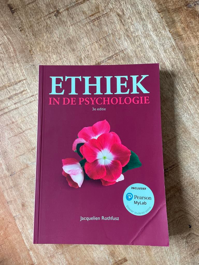 Ethiek in de Psychologie - Rothfusz - 3e editie, Ophalen of Verzenden, Gelezen, Overige onderwerpen