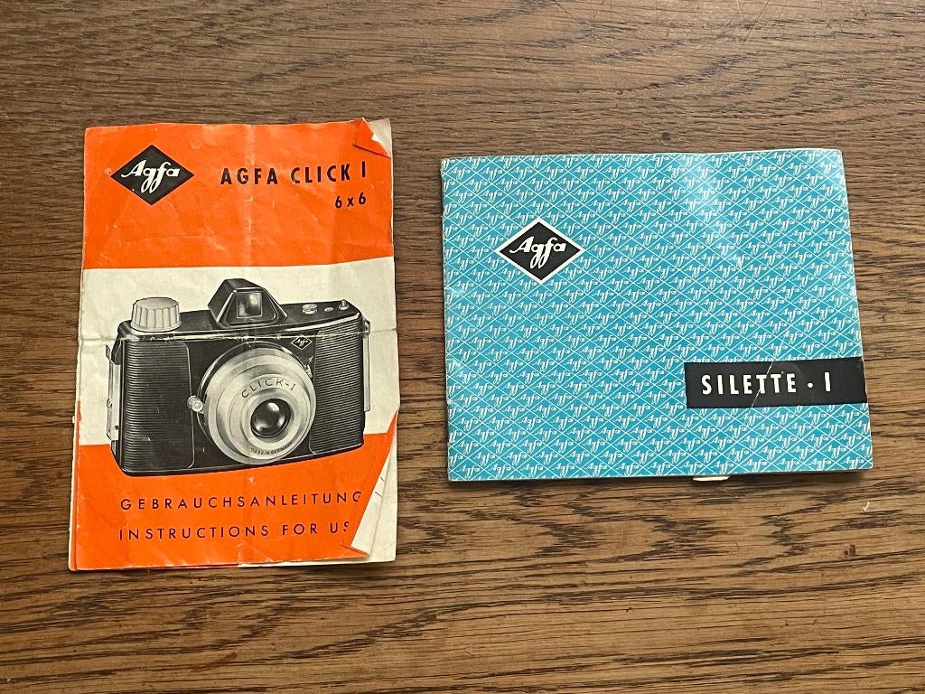D115 Gebruiksaanwijzing Agfa Silette 1 Agfa Click 1, Ophalen of Verzenden, 1940 tot 1960, Overige typen