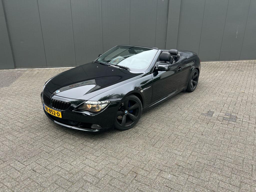 BMW 6-Serie 3.0D 635D Cabrio 286pk Head-Up Night Vision VOL, Auto's, BMW, Automaat, Euro 5, Achterwielaandrijving, Zwart