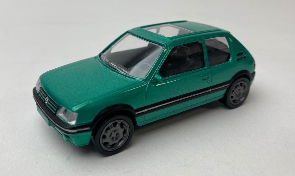 JSN Norev 1:43 Peugeot 205 GTi 1992 Green metallic  Jet-car, -, Norev, Ophalen of Verzenden, -