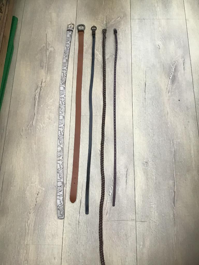 5 dames riemen, Ophalen of Verzenden, Zo goed als nieuw, Overige kleuren, 90 tot 100 cm